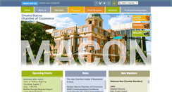 Desktop Screenshot of maconchamber.com